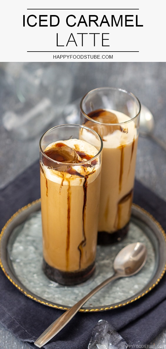 Caramel Iced Coffee Recipe- 3 Ingredients! - One Sweet Appetite