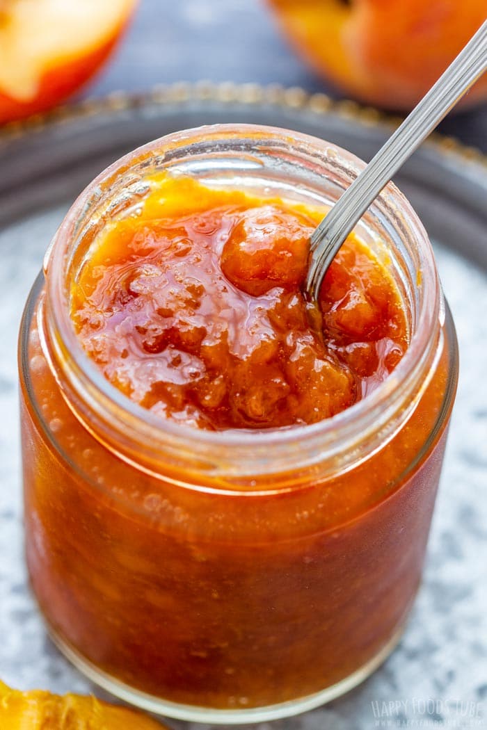 Instant Pot Peach Jam in the Jar