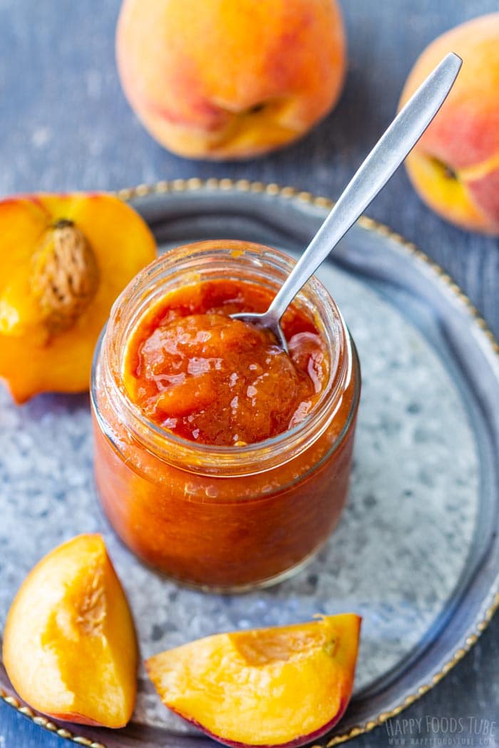 Instant Pot Peach Jam Recipe - Pressure Cooker Peach Jam (Only 3-Ingredients)