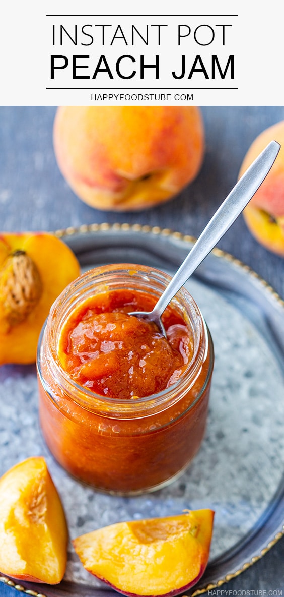 Instant Pot Pressure Cooker Peach Jam Recipe