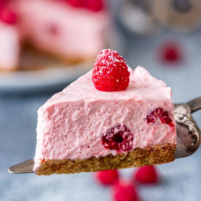 No Bake Raspberry Cheesecake