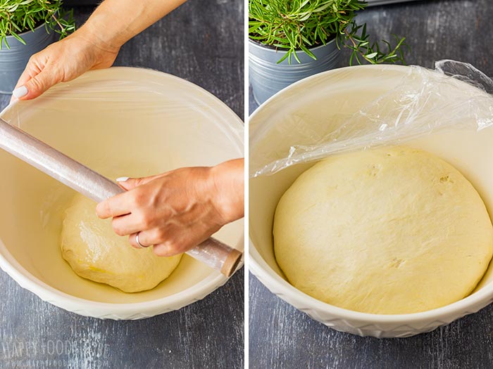 Proofing Focaccia Bread Dough