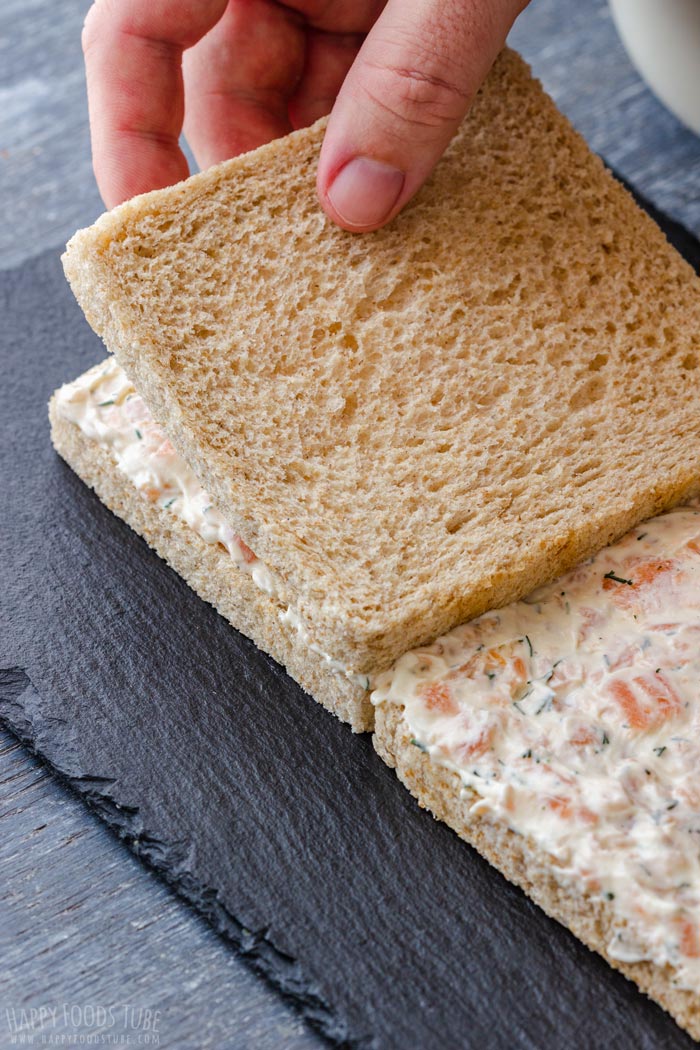 How to Make Smoked Salmon Sandwich Cake Step 1 - Bread Layers