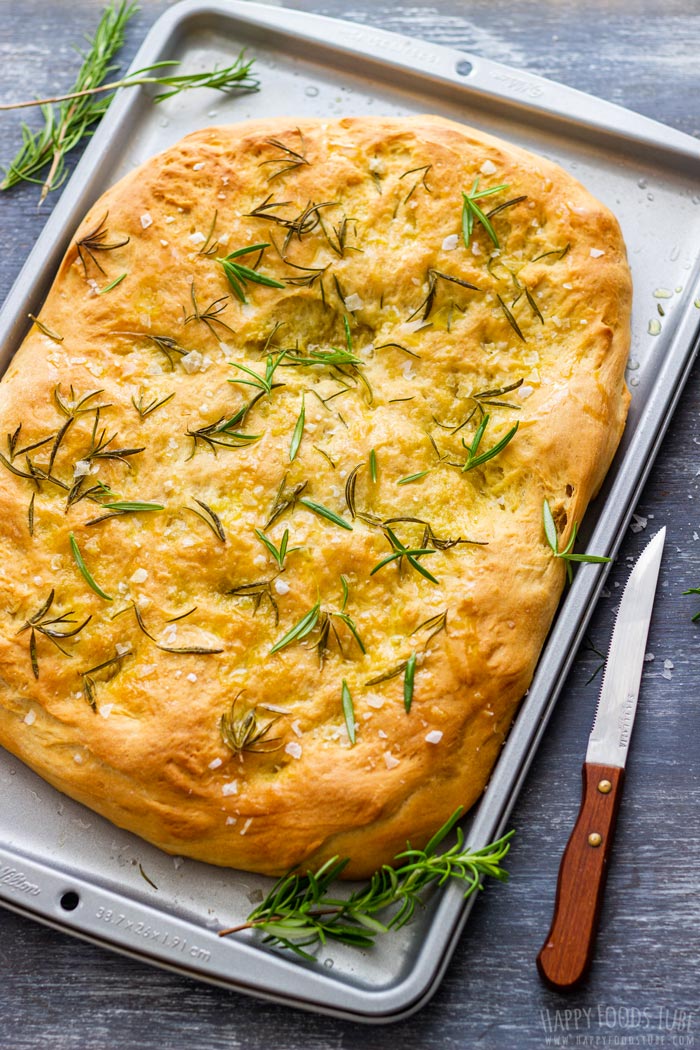 Traditional Italian Focaccia Bread