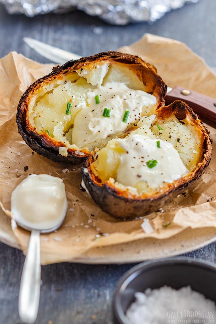 Ash-Roasted Potatoes with Butter adn Chives