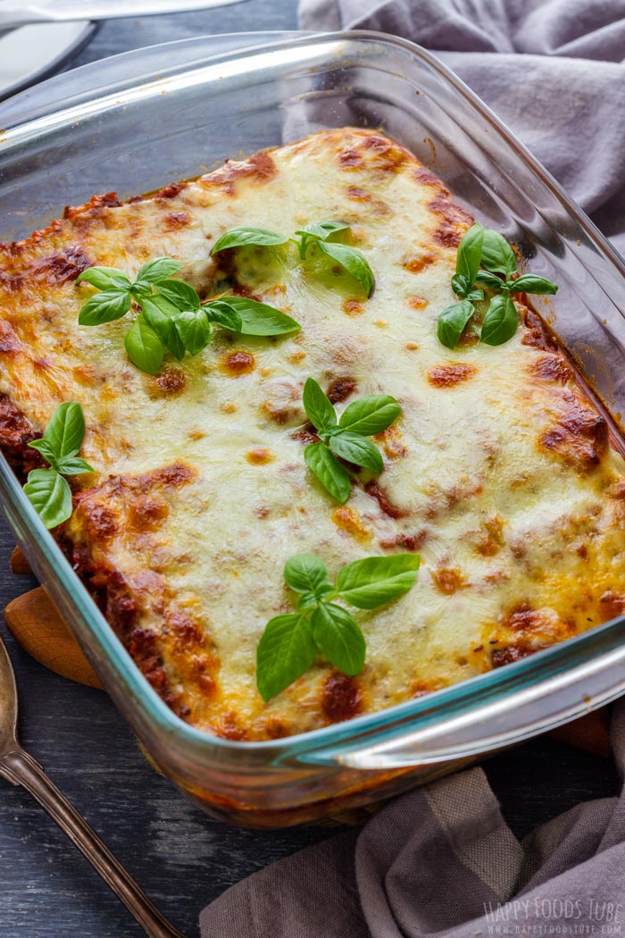 Fresh from oven Zucchini Lasagna