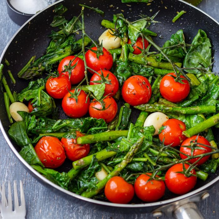 Homemade Mediterranean Pan Roasted Vegetables