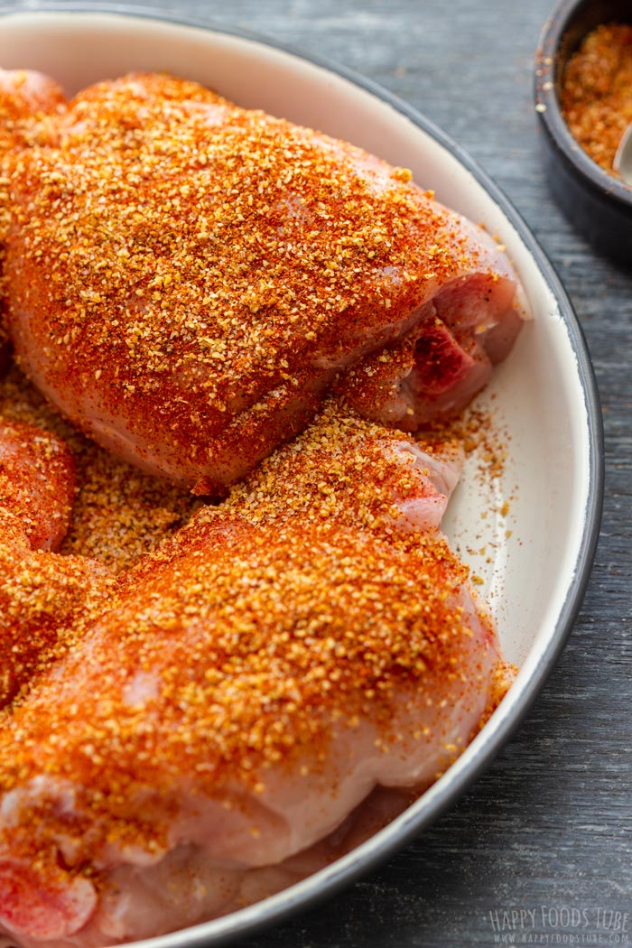 Air Fryer Chicken Thighs Recipe (Extra Crispy) - Happy Foods Tube