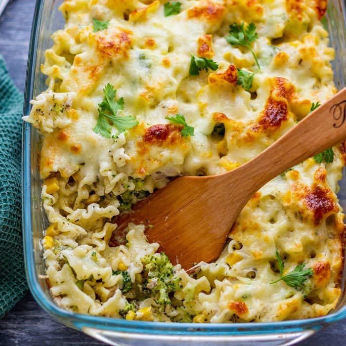 Homemade Creamy Tuna Pasta Bake