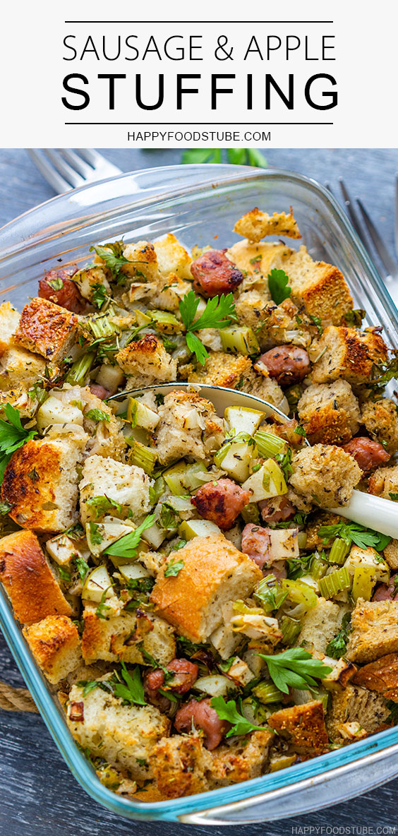 Easy Homemade Sausage and Apple Stuffing