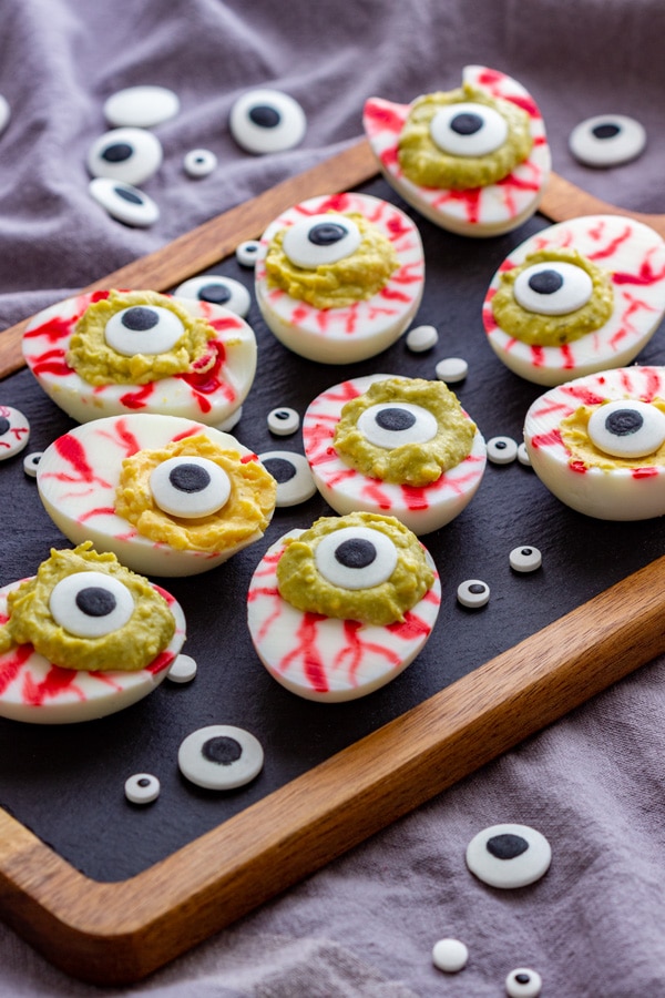 Eyeball Deviled Eggs Recipe - Happy Foods Tube