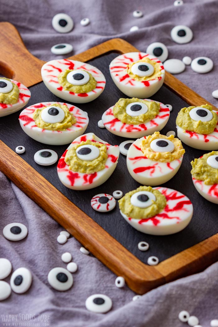 Halloween Eyeball Deviled Eggs