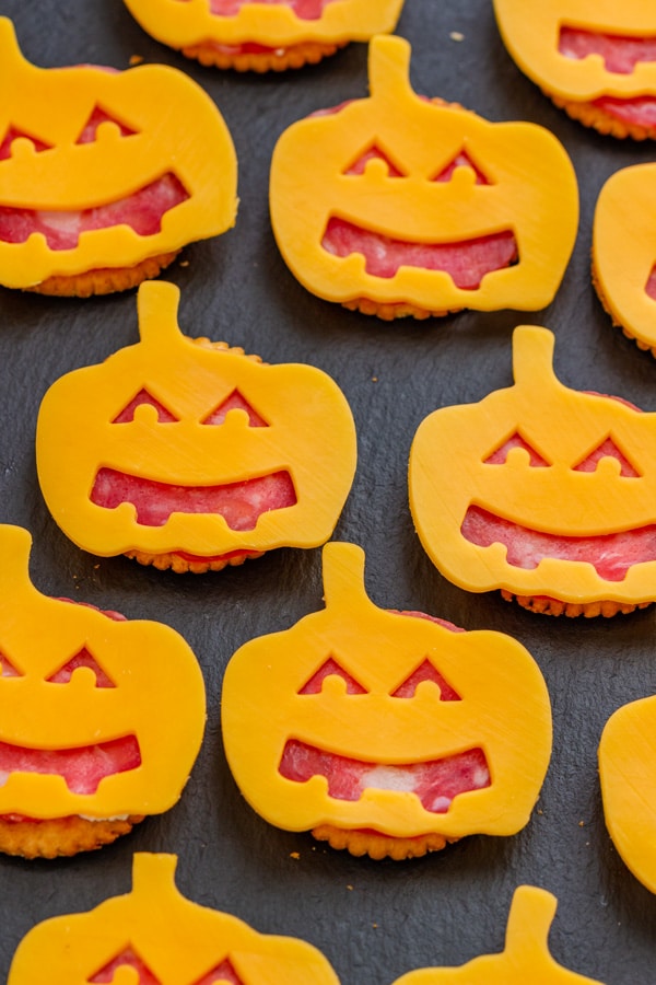 Halloween Pumpkin Ritz Cracker Snacks