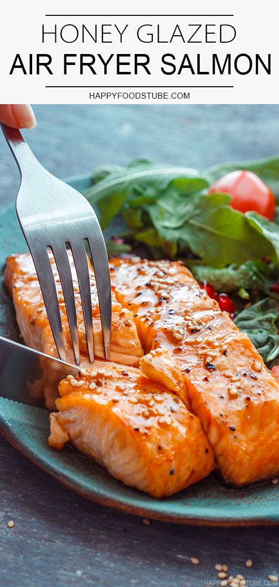 Honey Glazed Air Fryer Salmon Fillets