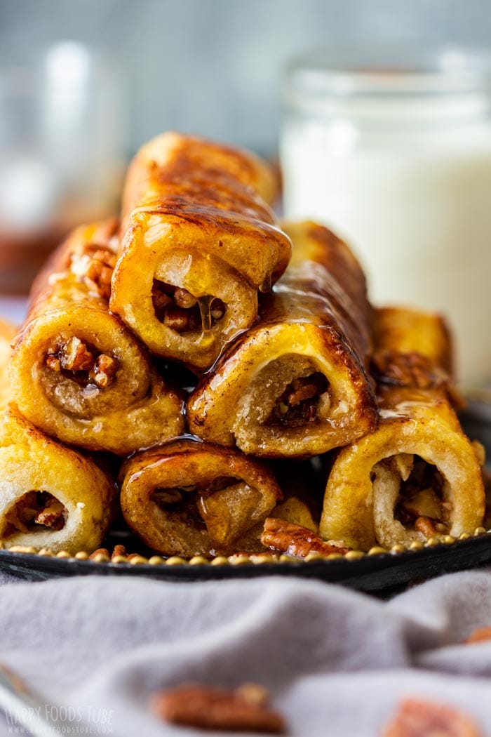 Maple Pecan French Toast Roll Ups for Breakfast