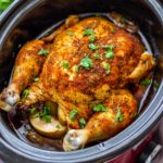 Juicy Slow Cooker Whole Chicken