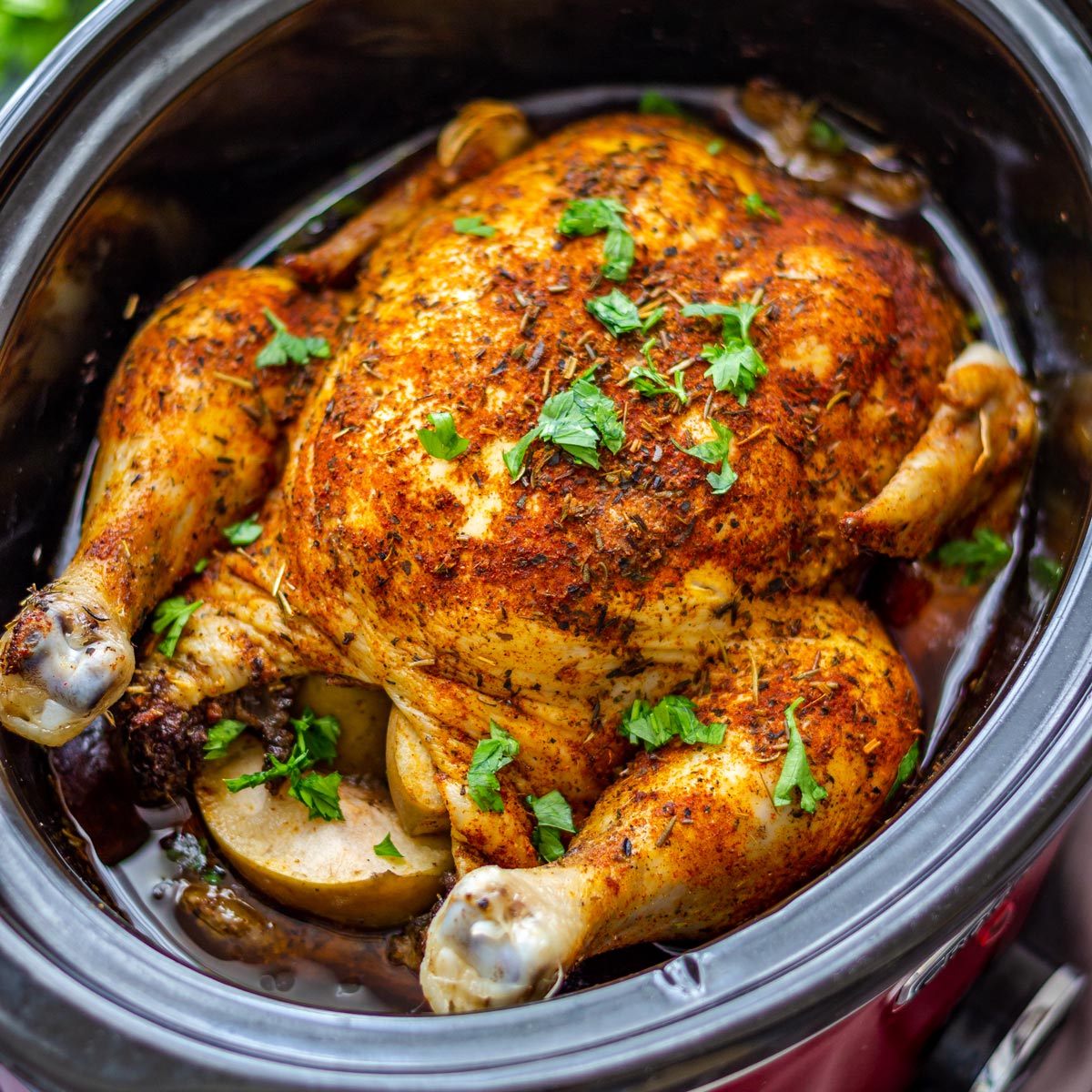 Slow Cooker Whole Chicken Recipe - Happy Foods Tube