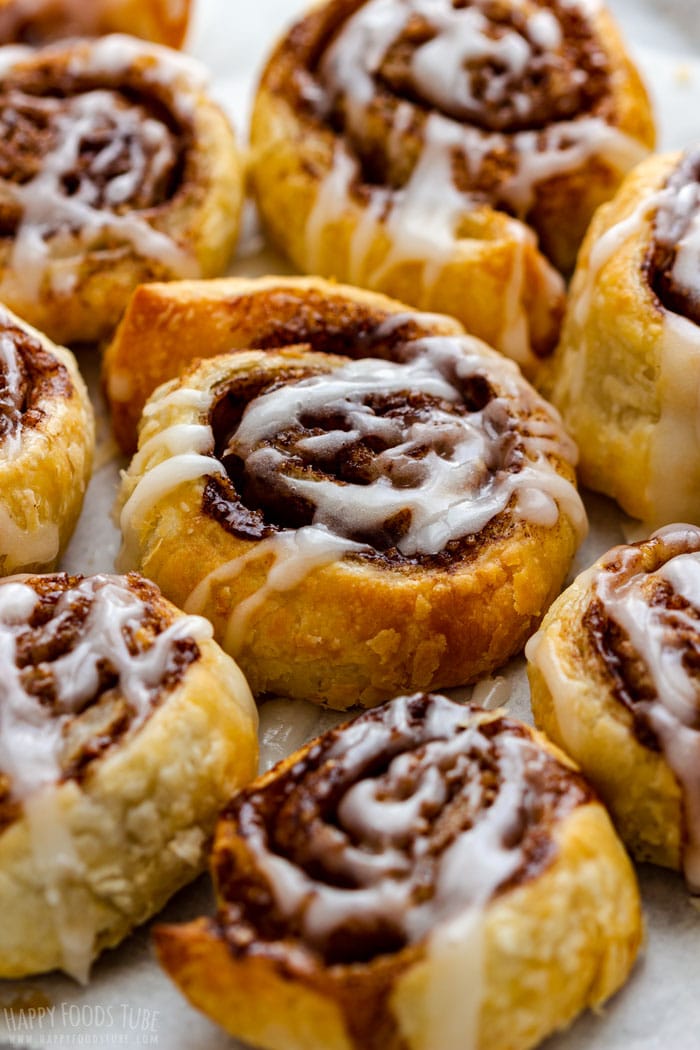 Air Fryer Cinnamon Rolls with White Icing