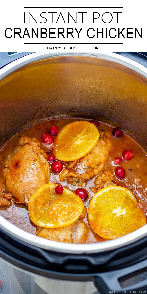 Easy Instant Pot Cranberry Chicken Recipe