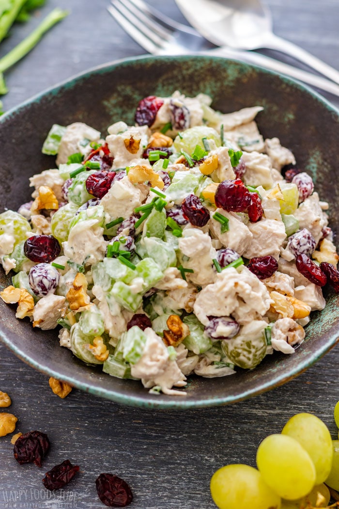 Homemade Cranberry Walnut Chicken Salad