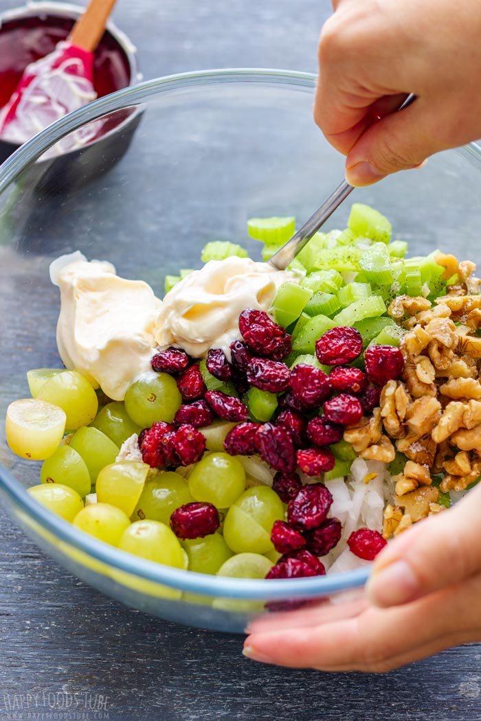 How to make Chicken Salad with Cranberries and Walnuts Step 1
