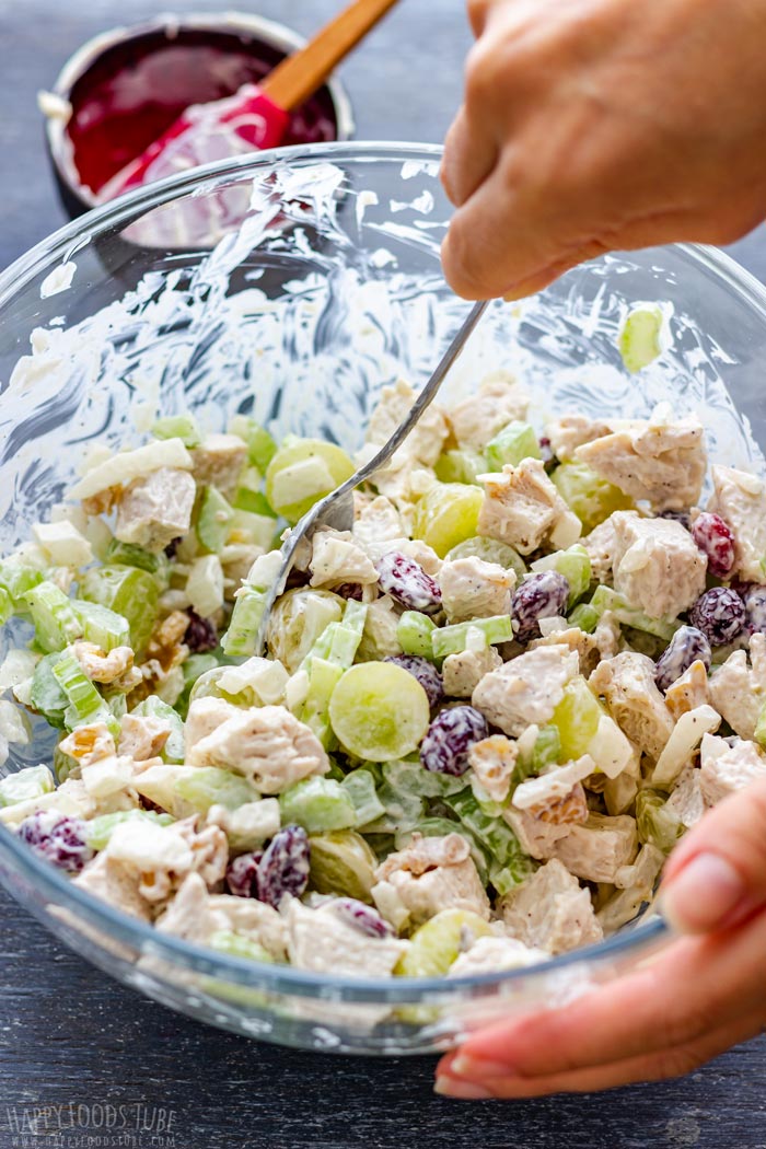 How to make Chicken Salad with Cranberries and Walnuts Step 2