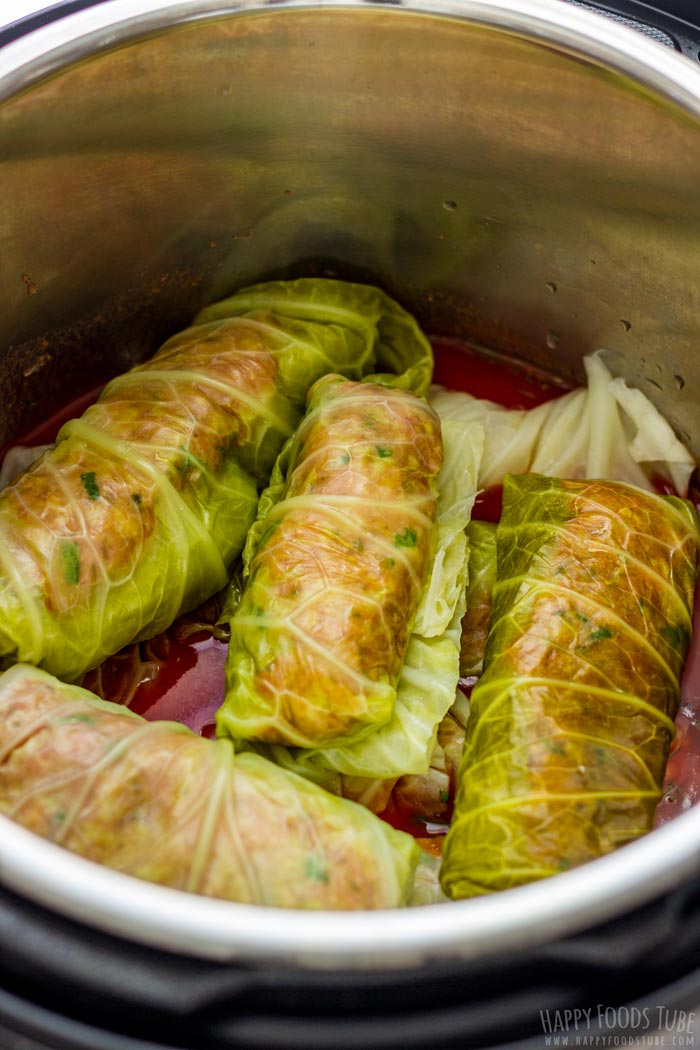How to make Instant Pot Stuffed Cabbage Rolls Step 3