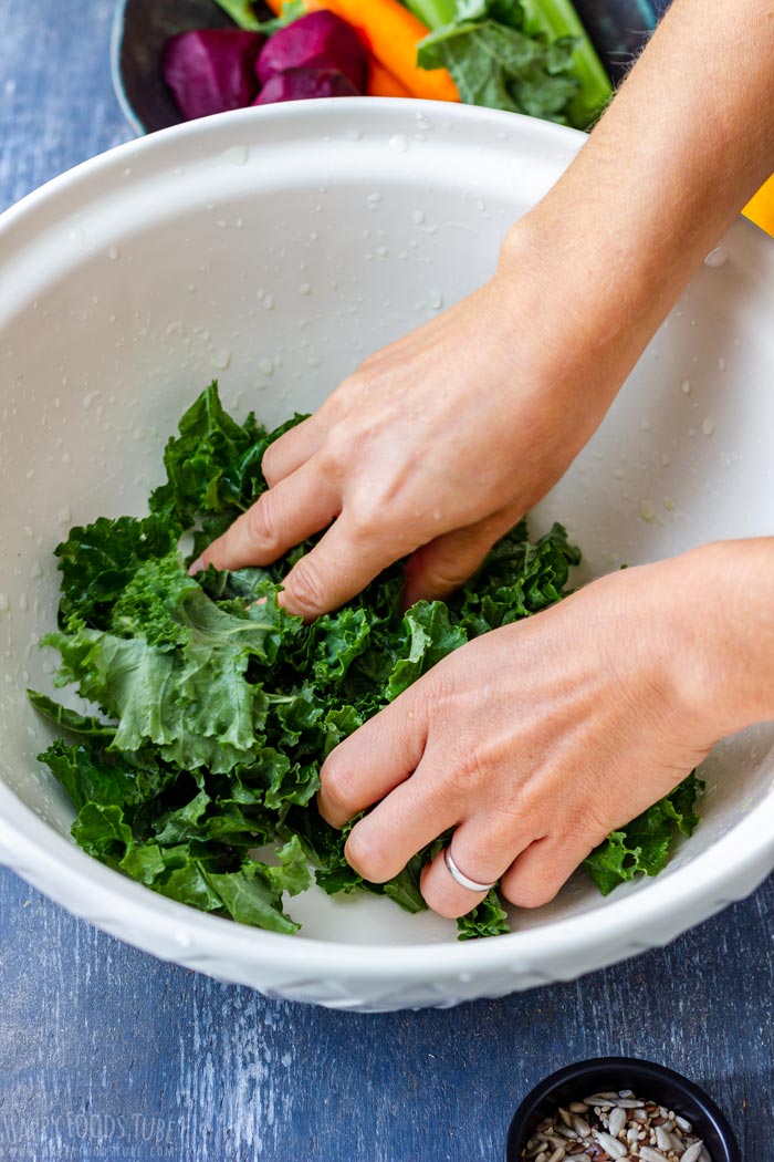 How to make Kale and Beet Salad Step 1