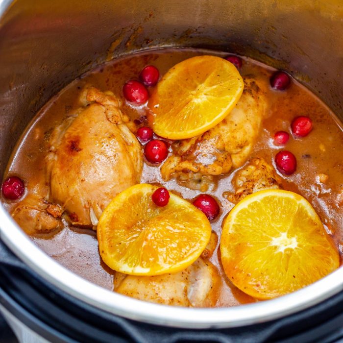 Homemade Instant Pot Cranberry Chicken
