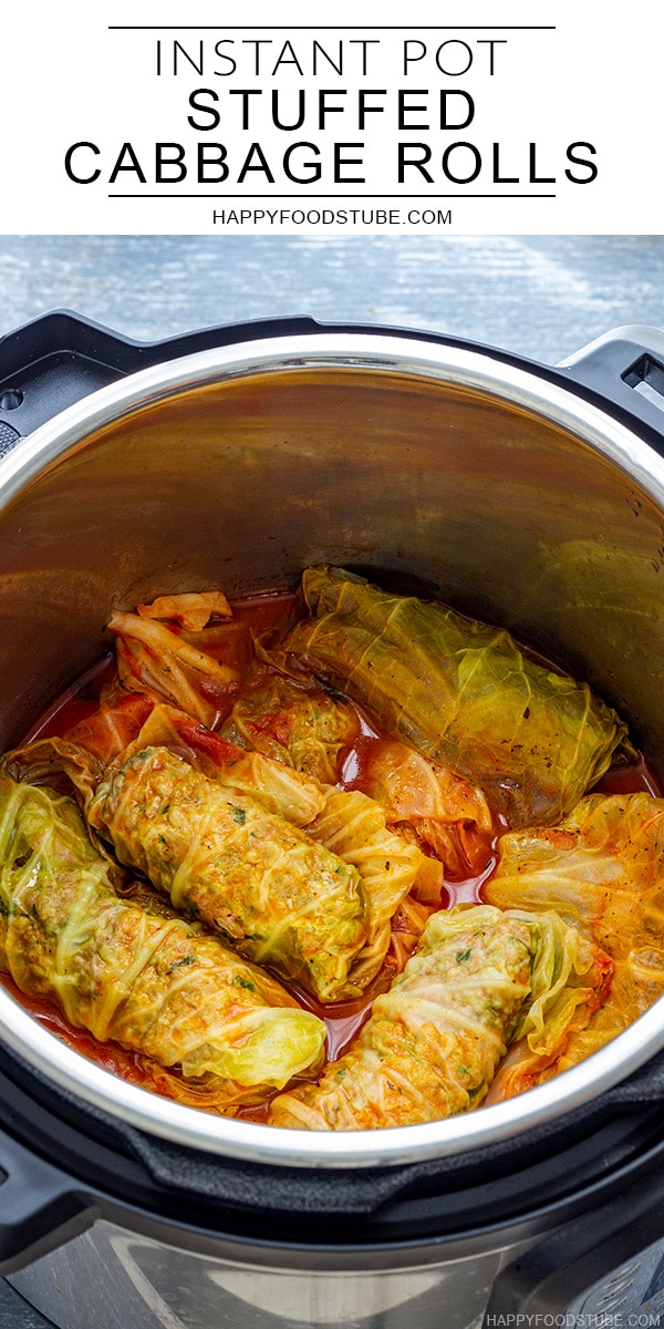 Instant Pot Pressure Cooker Stuffed Cabbage Rolls