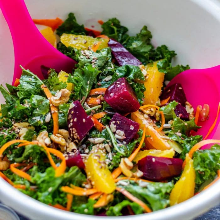 Homemade Kale and Beet Salad