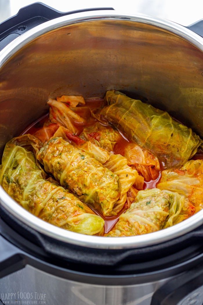 Pressure Cooker Stuffed Cabbage Rolls