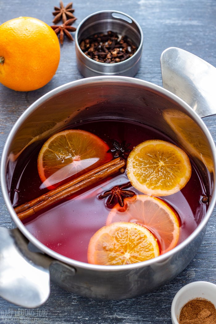 Stove Top Non Alcoholic Mulled Wine