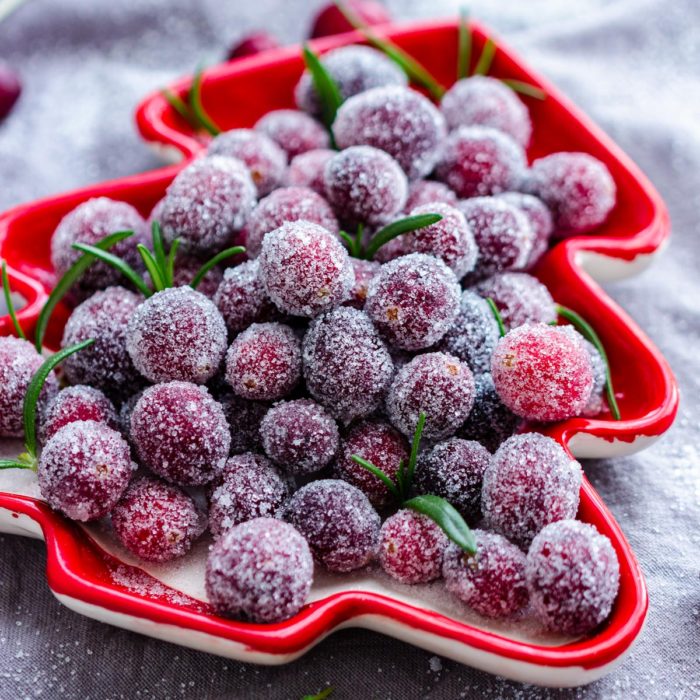 2-Ingredient Sugared Cranberries