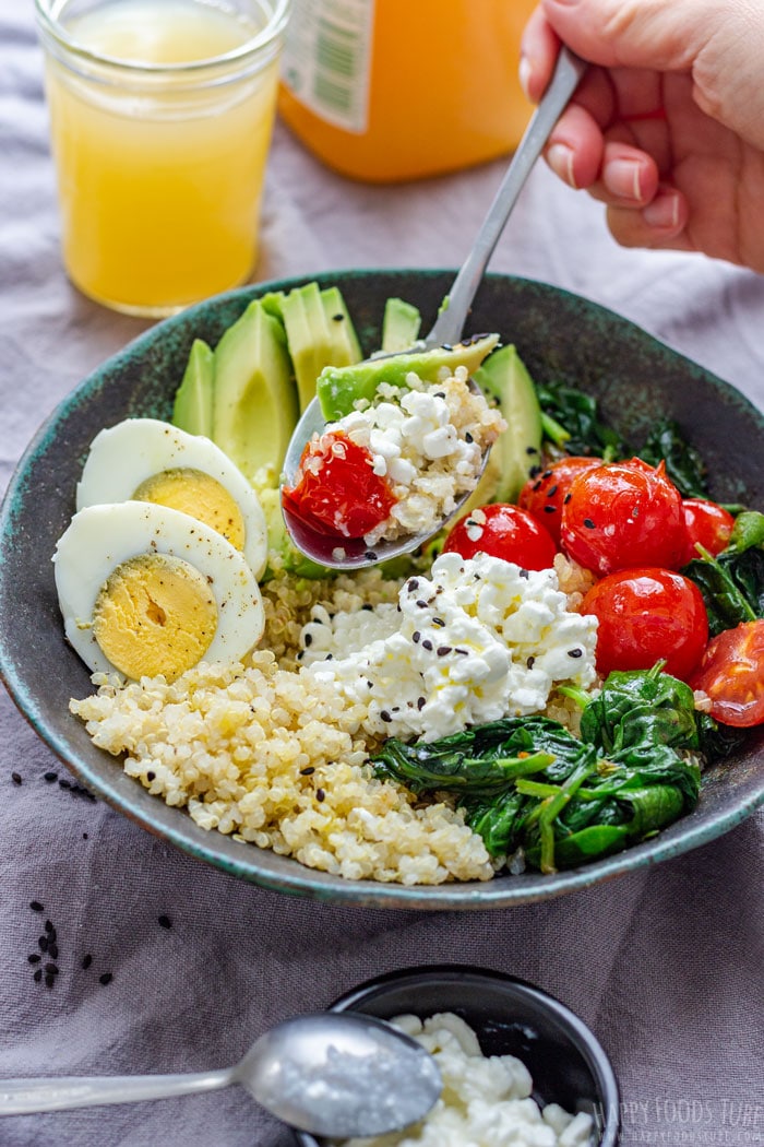 Eating Breakfast Bowl Morning