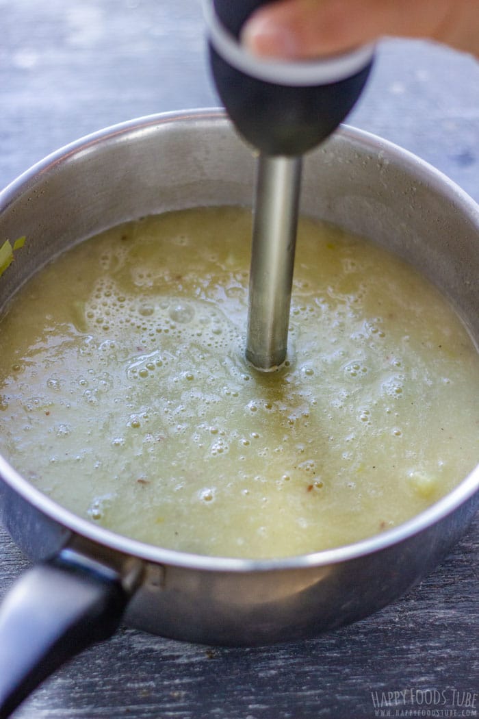 Blending Soup with Hand Blender