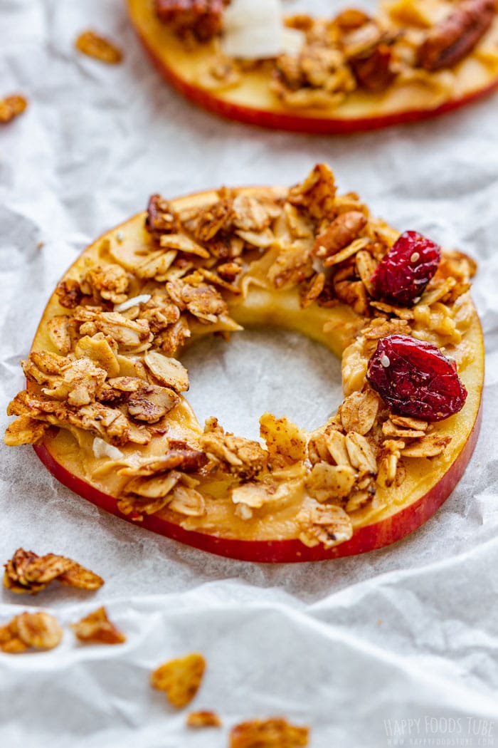  Collations saines aux Pommes avec Granola