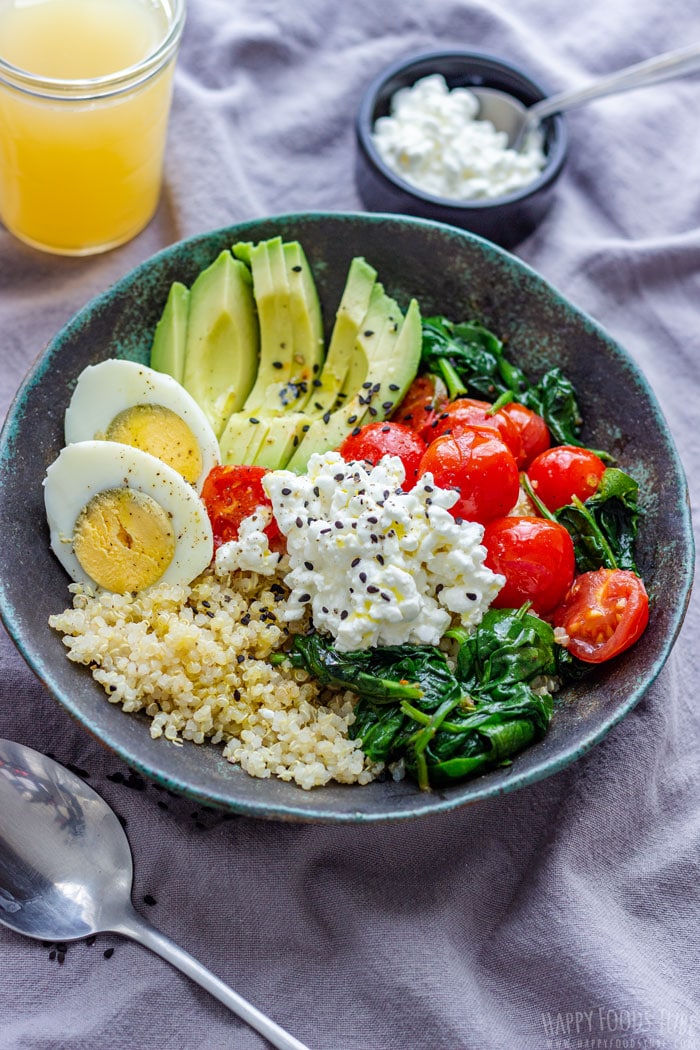 Savory Breakfast Bowl Recipe - Happy Foods Tube