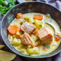 Homemade Salmon Soup