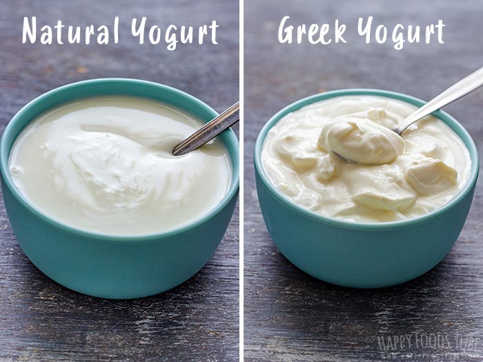 Natural Yogurt vs Greek Yogurt