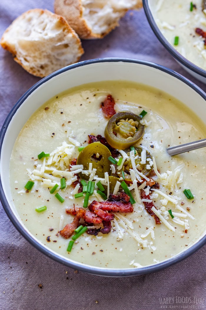 Spicy Potato Cheddar Soup