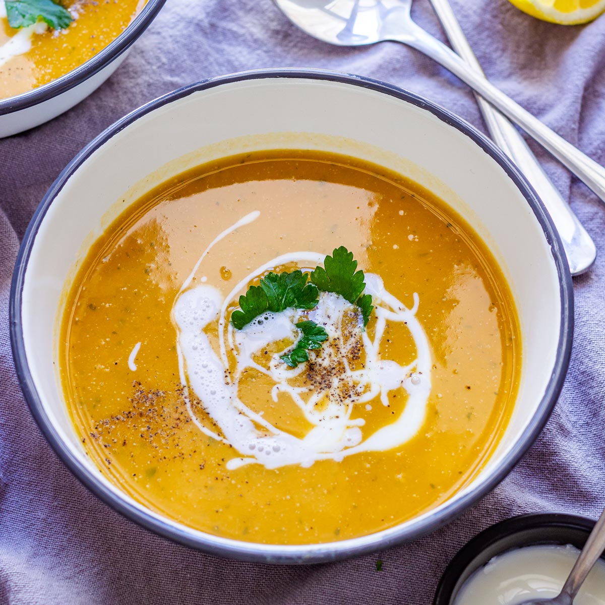 Vegan Sweet Potato Soup Recipe - Happy Foods Tube