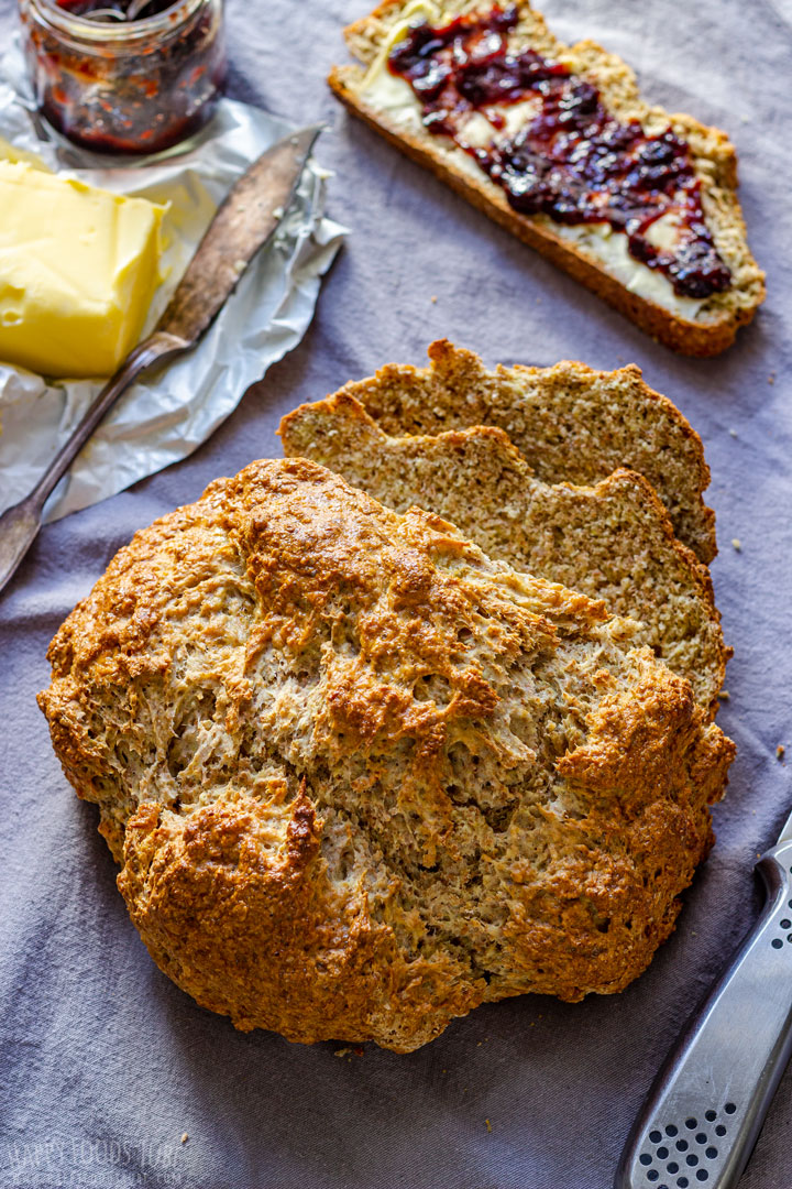 Freshly Baked Soda Bread Loaf