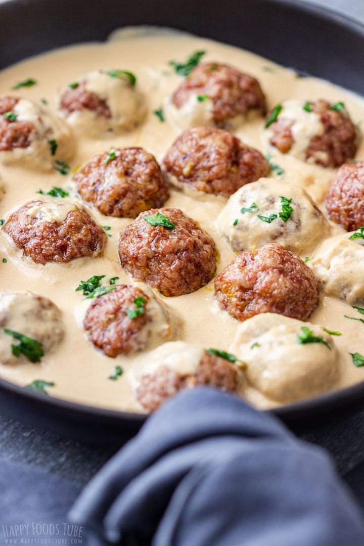 Swedish Meatballs with Thick Creamy Sauce