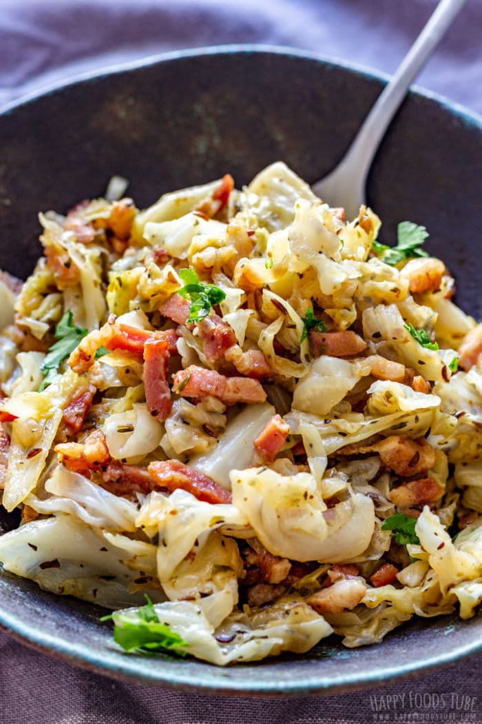Cabbage and Bacon Recipe Happy Foods Tube