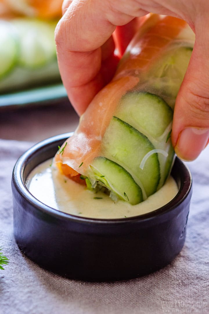 Dipping Summer Rolls to the Sauce