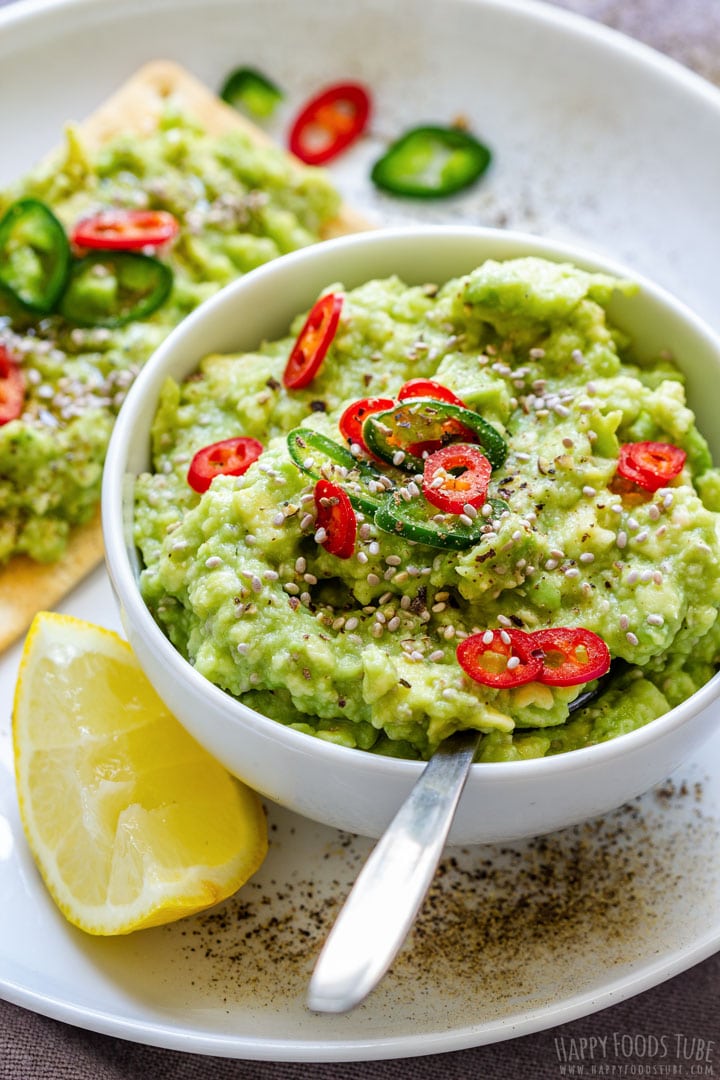 Guacamole Spread in the Bowl