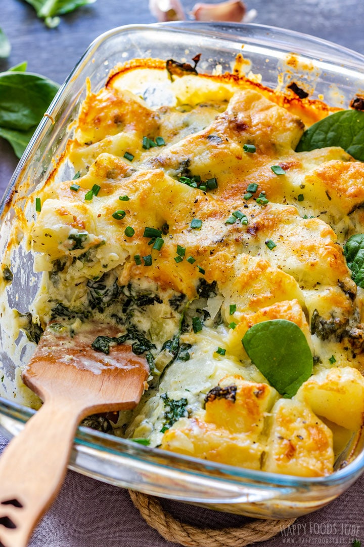 Homemade Spinach Potato Casserole