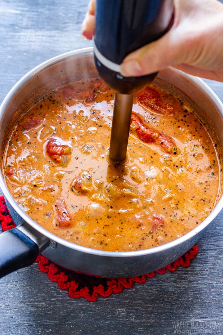 How to make Creamy Tomato Basil Soup Step 2