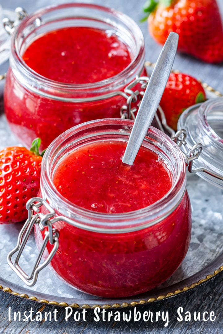 Instant Pot Strawberry Sauce Pin